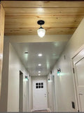 Acorn Antique Glass Ceiling Light with Chain