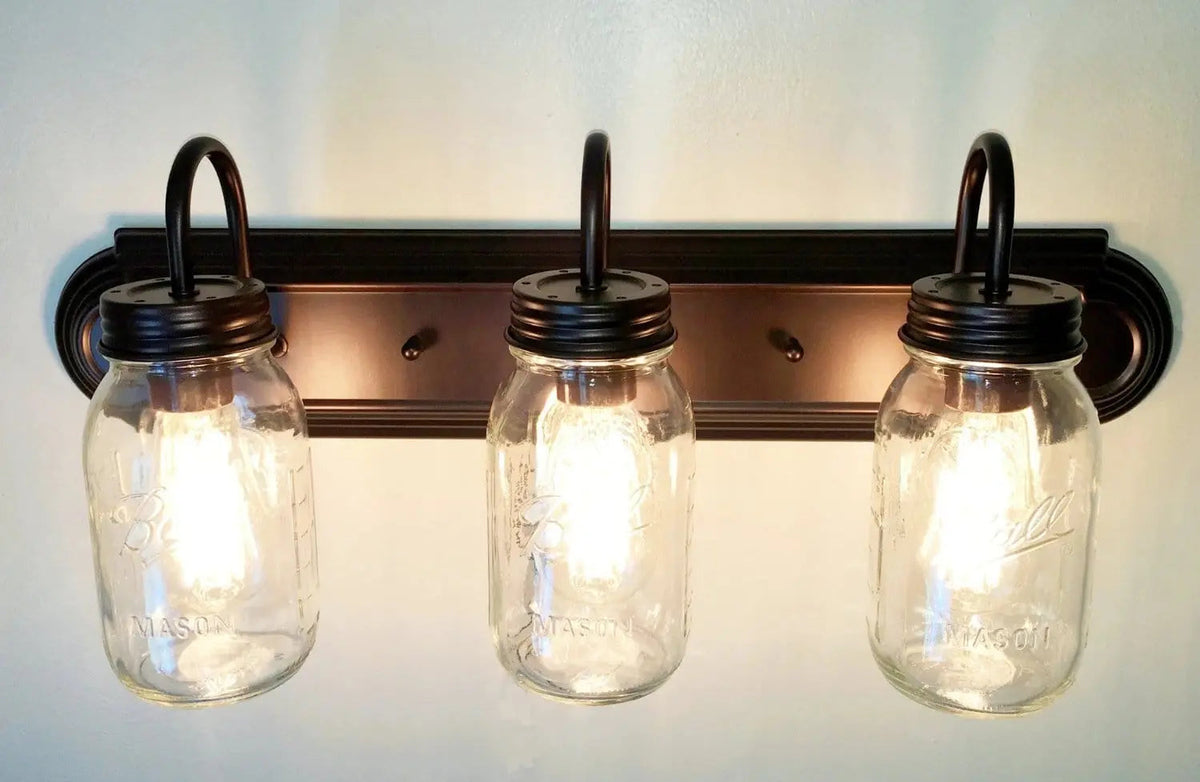 Rustic mason jar light fixtures on sale