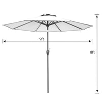 Outdoor/Patio Umbrella 9 ft - Brown Pole