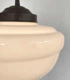 Acorn Milk Glass Pendant Light