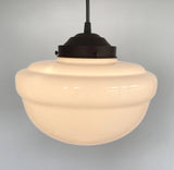Acorn Milk Glass Pendant Light