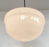 Acorn Milk Glass Pendant Light
