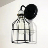 Industrial Wall Sconce Light with Edison Bulb