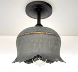 Lotus Galvanized Ceiling Light