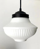 Traditional Milk Glass Pendant Light