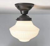 Traditional Milk Glass CEILING LIGHT Fixture