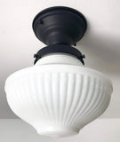 Traditional Milk Glass CEILING LIGHT Fixture