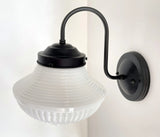Traditional Milk Glass Sconce Wall Light