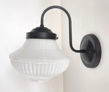 Traditional Milk Glass Sconce Wall Light