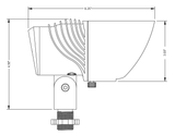 Dimmable Brass LED Spot Light by Nox Lighting