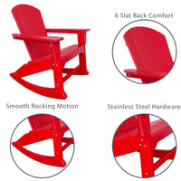 RESINTEAK Pacific Adirondack Rocking Chair