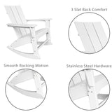 RESINTEAK Modern Adirondack Rocking Chair