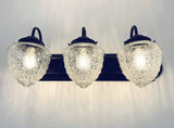 Antique Acorn Glass VANITY Light - 3 Sizes