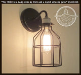 Industrial Wall Sconce Light with Edison Bulb