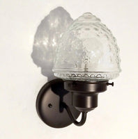 Glass Torch Wall Sconce Light Fixture