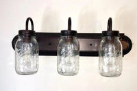 Mason Jar Bathroom Vanity Light