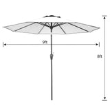Outdoor/Patio Umbrella 9 ft - Brown Pole