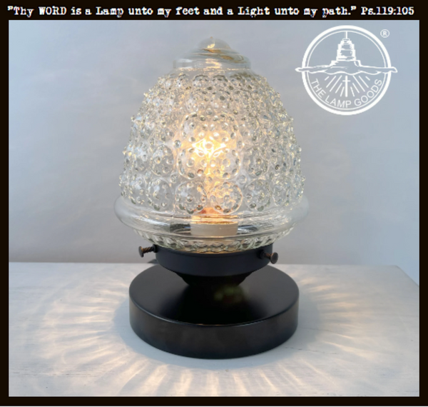 Antique Glass Table Lamp Light Fixture