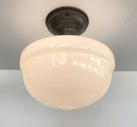 Antique Acorn Milk Glass CEILING LIGHT Fixture