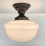 Antique Acorn Milk Glass CEILING LIGHT Fixture