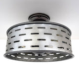 Farmhouse Ceiling Lights Galvanized Fixture