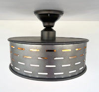 Farmhouse Ceiling Lights Galvanized Fixture