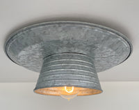 Farmhouse Round Flush Mount Ceiling Light