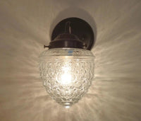 Acorn Glass Wall Sconce Light Fixture