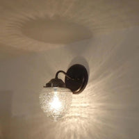 Acorn Glass Wall Sconce Light Fixture