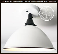 Large White Enamel Modern Farmhouse Ceiling Lighting